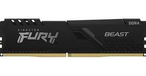 KF437C19BB/8 Memory DDR4 8GB 3733 FURY Beast Black