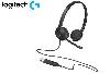 H340 , Logitech computer headset, with noise-canceling mic BLACK USB 1.8 m 1Y (L981-000475)