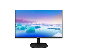 243V7QDAB/01, Philips monitor 23,8" 1920x1080, 75Hz, IPS, 4 ms, 178º /178º, 250  cd/m², 16.7 M, 2 W x 2, VESA, DVI-D VGA HDMI