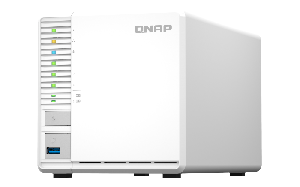 TS-364-8G, Qnap 3-Bay Tower NAS, desktop NAS, Intel Celeron N5095 quad-core,8 GB, 3 x 3.5"/2.5" SATA/2 x M.2 2280 PCIe Gen3x2