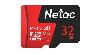 NT02P500PRO-032G-S, NETAC, P500PRO Extreme Pro MicroSDHC 32GB V10/A1/C10 up to 100MB/s, retail pack card only/30 MB/s Video S