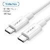 60518 UGREEN Type C 2.0 Male To Male Cable Usb Type C Charging Cable 1m (White)