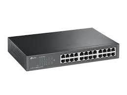 TL-SF1024D, TP-Link, 24-port 10/100 Switch, 24 10/100M RJ45 ports, 1U 19-inch rack-mountable steel c