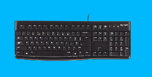  K120, LOGITECH, Keyboard, USB,  EN,  BLACK.
