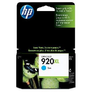  920XL, HP, Ink Cartridge, Cyan (High Yield).