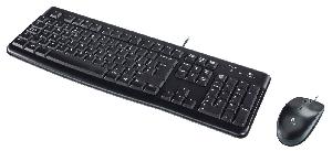 LOGITECH MK120 Corded Combo - BLACK - USB 920-002563  - ENG