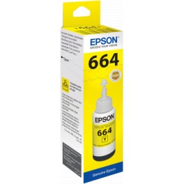 664 - C13T66444A, EPSON, Yellow Ink Bottle 70ml
