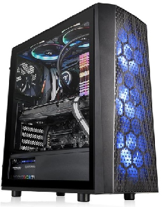  Versa J24 TG RGB, THERMALTAKE, CASE, Black, ATX, 4x120mm Fans, AIO 360mm, air 160mm, GPU 330mm, 2x3.5”, USB 3.0x2, Audio+mic