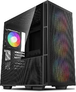  CH560, DEEPCOOL, CASE, ATX, Fans 3×ARGB140+ARGB120, AIO 360mm, Air 175mm, GPU 380mm, 3.5"x3, USB3.0×1, Type-C, Audio, 1yr.