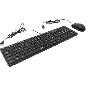 SlimStar C126, Genius Slim Mouse/Keyboard Set, USB Black
