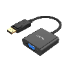 Y-5118E, UNITEK, 0.2m Display Port Male to VGA Female Adapter Y-5118E, UNITEK, 0.2m Display Port Male to VGA Female Adapter