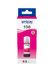  108 - C13T09C34A, EPSON, Ink, Magenta Ink Bottle 70ml, 7,200 pages.