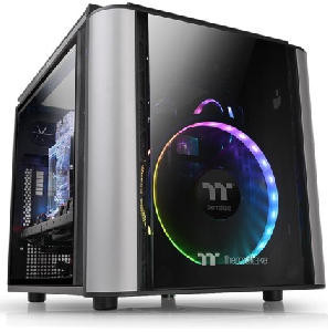  Level 20 VT, THERMALTAKE, CASE, Black, mATX, 1x200mm Fan, AIO 240mm, air 185mm, GPU 350mm, 3x3.5”, USB 3.0x2, USB 2.0x2, Aud