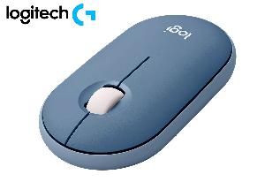 M350 Pebble Mouse, Logitech Wireless Mouse  BLUEBERRY-1000 DPI, Bluetooth 2.4GHZ/BT L910-006753