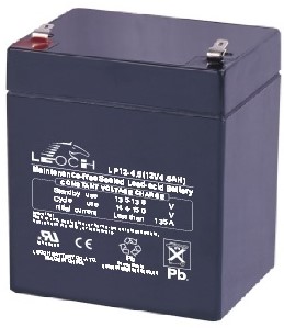 LP12-4.5, LEOCH Rechargable Battery (12V4.5AH) 90*70*101*107MM T2