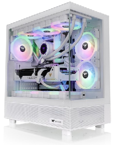 View 270 TG ARGB Snow, ThermalTake, White, Tempered Glass, CT140 ARGB White Fan*1/CA-1Y7-00M6WN-00