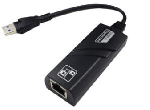 KDUSBRJ453001, Kingda, USB 3.0 A plug to RJ45 1 Gbe Etherent Adaptor