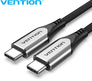 TAAHG, VENTION Cotton Braided USB-C to USB-C 3.1 Cable 1.5M Gray