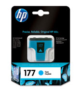 C8771HE, HP 177, Cyan Ink Cartridge 