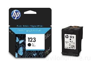  123, HP, Ink Cartridge, Black  Ink Cartridge, F6V17AE.