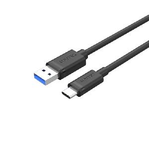  Y-C474BK, UNITEK, Cable, USB3.0 Type-A To Type-C Charging+Data 5Gbps, Black.