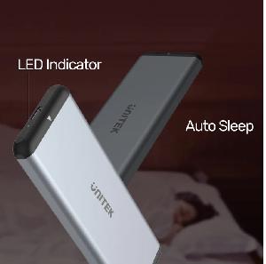  Y-3365, UNITEK, Drive Enclosure, USB-C M.2 SSD (NGFF/SATA) Aluminium Enclosure.