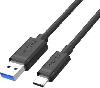 C14103BK-1.5M, UNITEK 1.5M USB3.0 AM TO CM Cable, Black