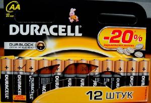 LR03/MN2400  Duracell  12xAA, 1,5V/B 1 piece from a pack 006546