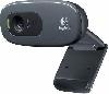 C270, LOGITECH HD Webcam 720p/30fps, pixel: 0.9, 55°,  USB	BLACK 1.5 m (960-001063)