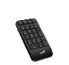 NumPad 1000,Genius, 2.4GHz Wireless Numeric Keypad Portable Numberpad with Palm Rest BLK,