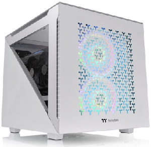 Divider 200 TG Air Snow, ThermalTake, White/Tempered Glass/Mesh Front/200mm St. Fan*1/120mm St. Fan*1, CA-1V1-00S6WN-01