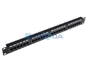 KD-PP05-UTP-C6-24P, KINGDA, UTP CAT6e patch panel,24 ports,1U,19"